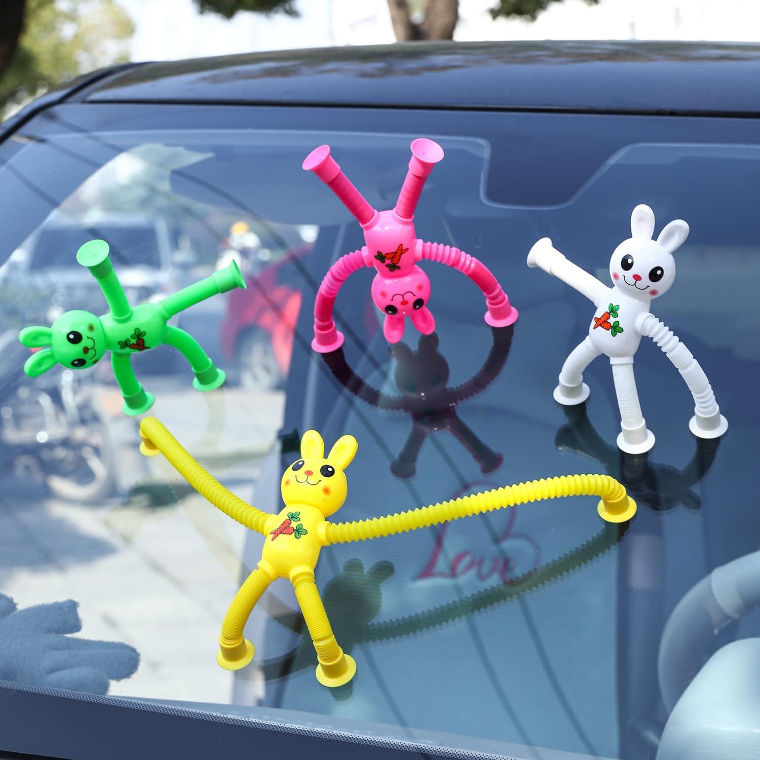 Limpskys Juguete Conejo 4 Pack con Ventosas 17cm