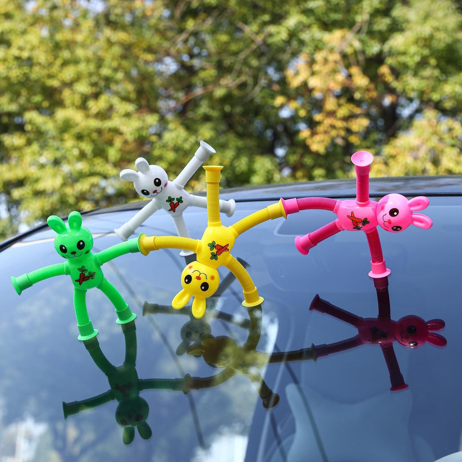 Limpskys Juguete Conejo 4 Pack con Ventosas 17cm