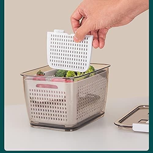 Caja de Almacenamiento para Refrigerador Grande Blanco con Filtros