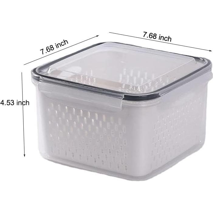 Paquete de 5 Contenedores de Almacenamiento LCYHOMIEE para Frutas y Verduras