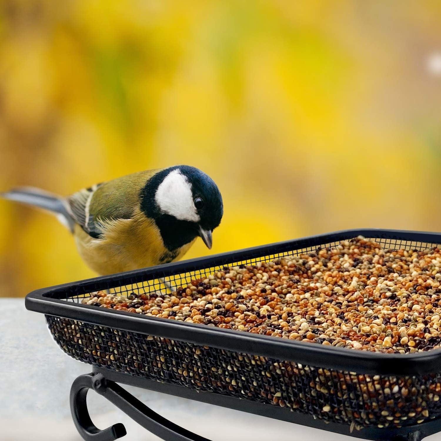 Bandeja para Alimentador de Aves MIXXIDEA 17.8x17.8cm Metal