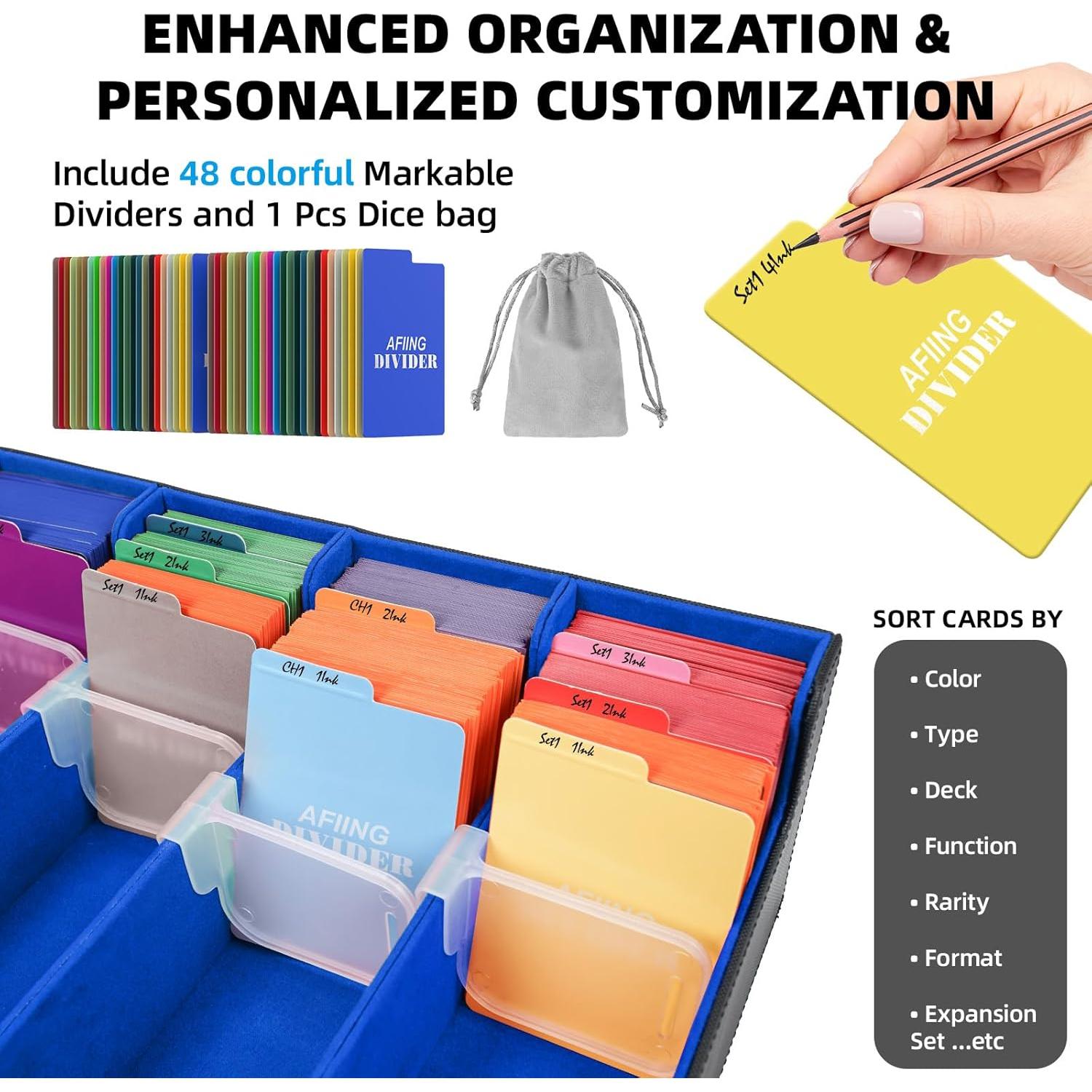 Caja de Almacenamiento de Cartas AFIING 4 Filas 3200+