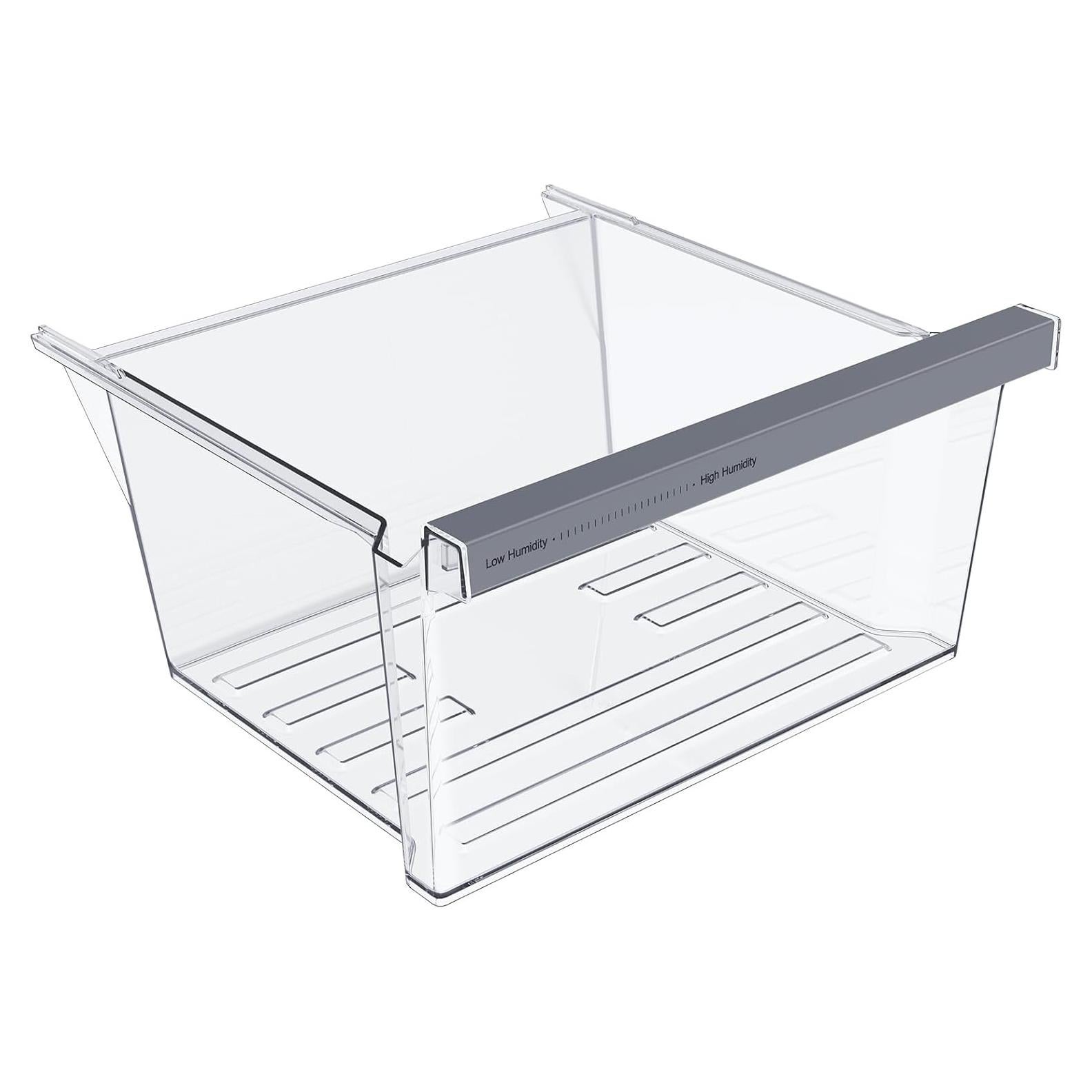 UPGRADED W11162443 Refrigerator Crisper Drawer Compatible with Whirlpool Crisper Drawer W11046494 Whirlpool Fridge Drawer W10899435 Maytag Refrigerator Drawer WRS325SDHZ WRS315SDHZ WRS315SDHM Drawer