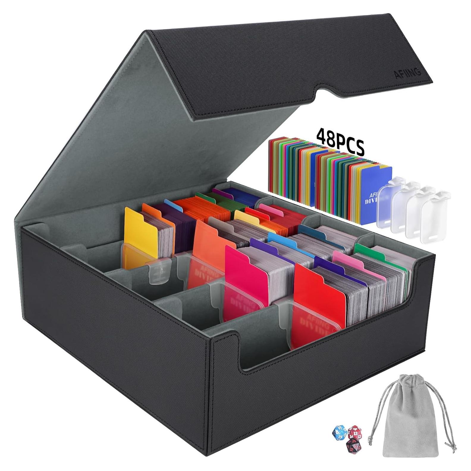 Caja de Almacenamiento de Cartas AFIING 4 Filas 3200+