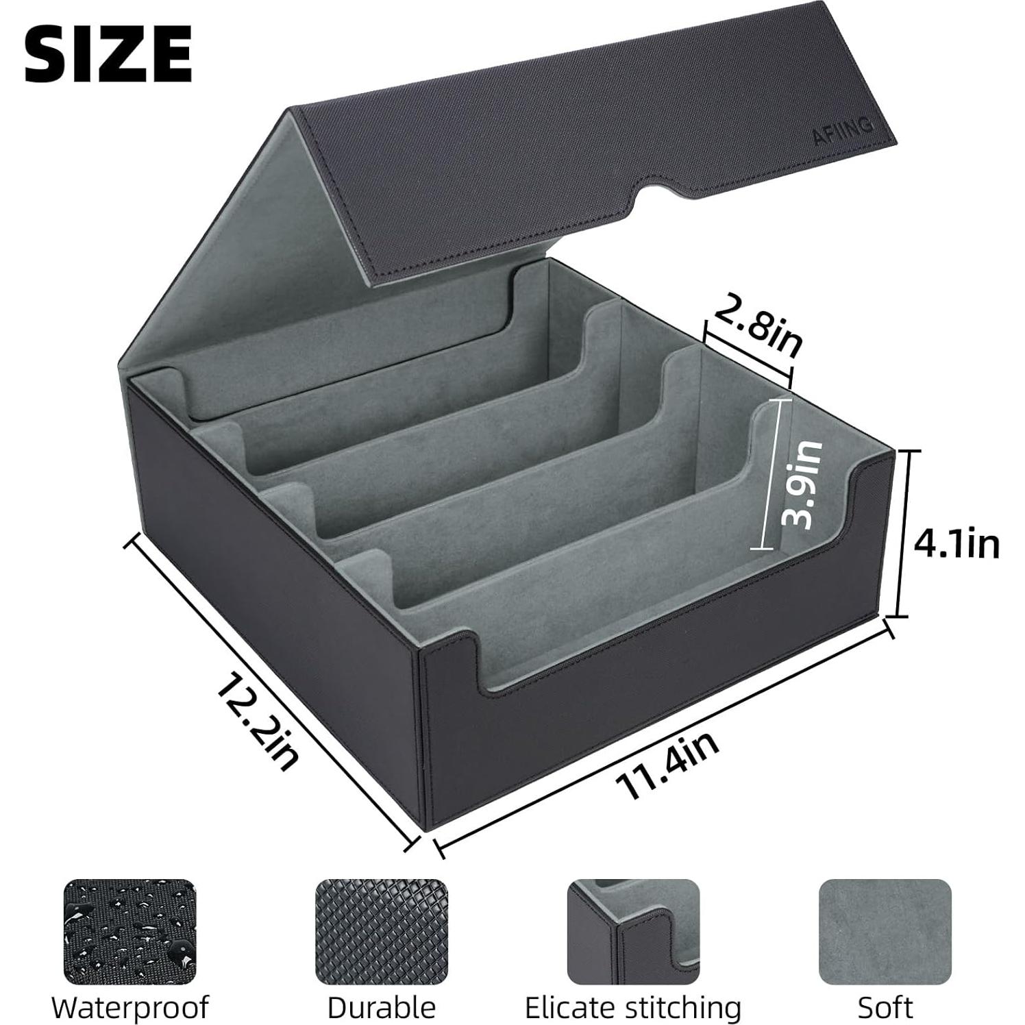 Caja de Almacenamiento de Cartas AFIING 4 Filas 3200+