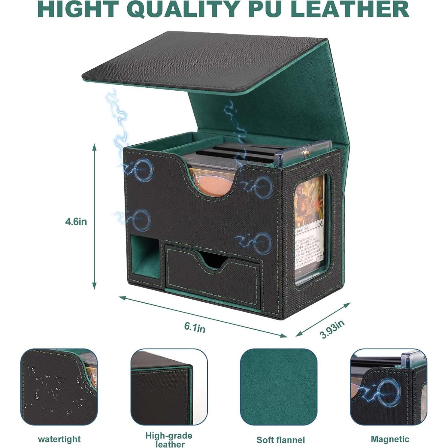 Caja de Almacenamiento AFIING para 120+ Cartas MTG