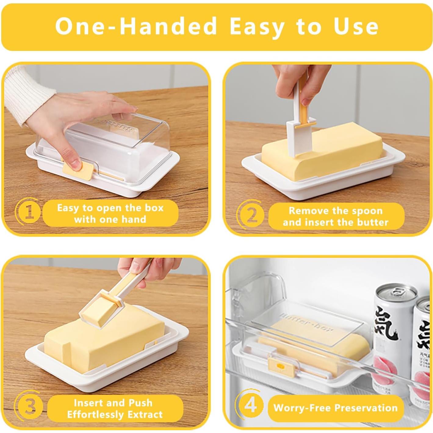 Caja de Mantequilla Hermética BRIDZON 18.5x11x6.8 cm con Tapa