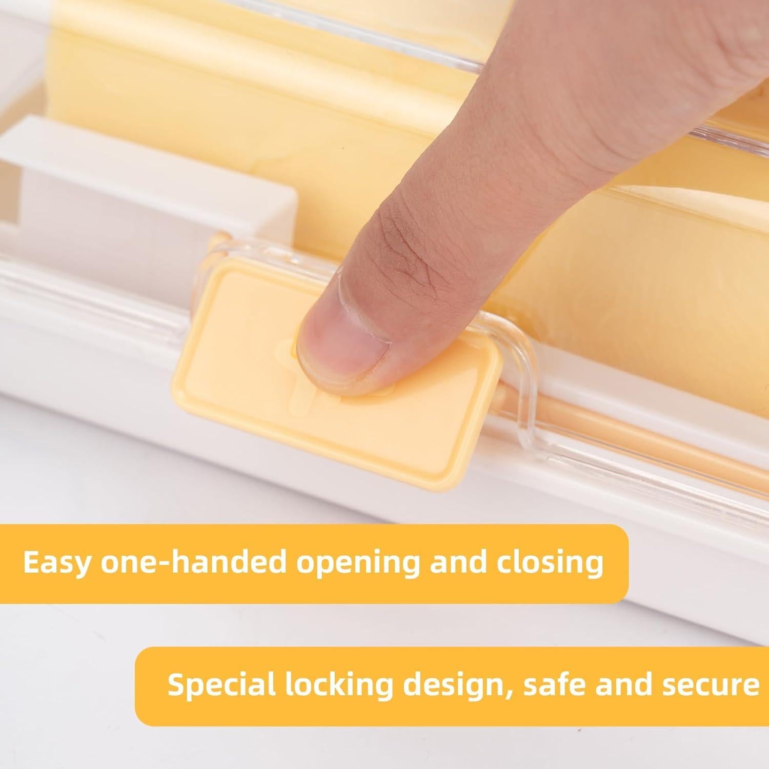 Caja de Mantequilla Hermética BRIDZON 18.5x11x6.8 cm con Tapa