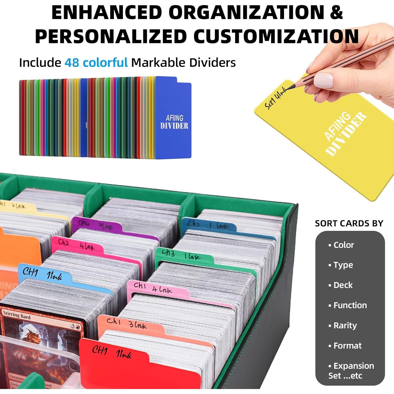 Caja de Almacenamiento de Cartas AFIING 5 Filas 3800+