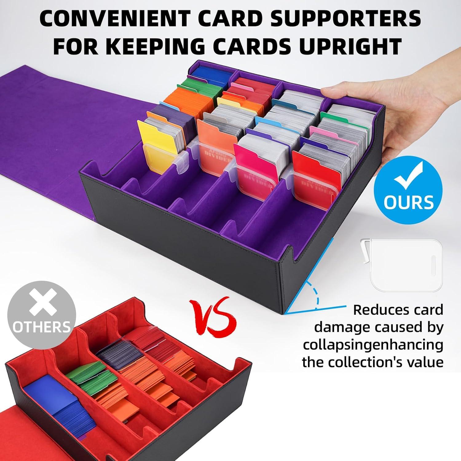 Caja de Almacenamiento de Cartas AFIING 4 Filas 3200+ Cartas