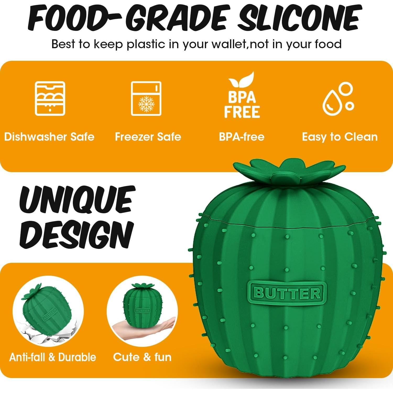 Contenedor de Mantequilla de Silicona Oyrlize Verde Oscuro