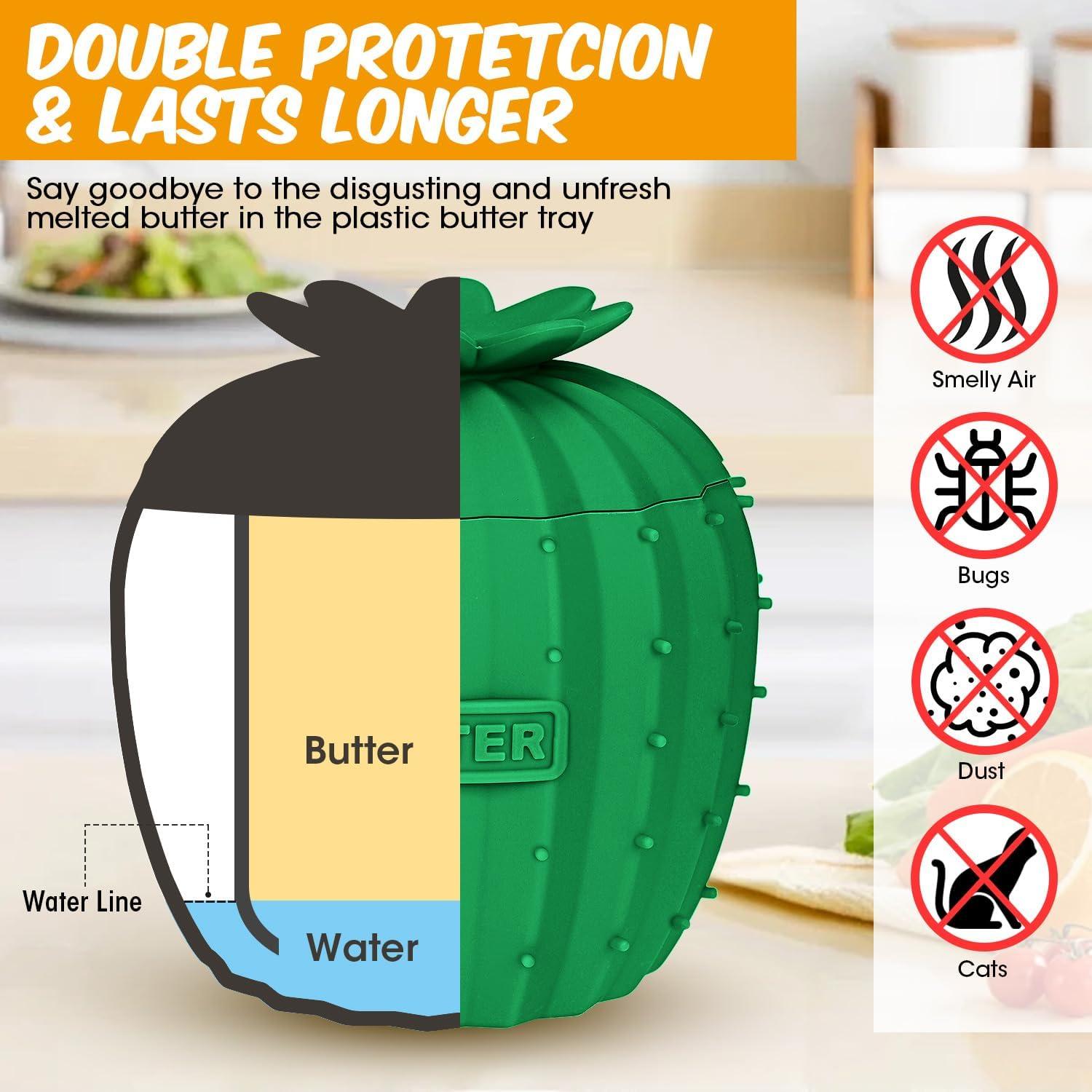 Contenedor de Mantequilla de Silicona Oyrlize Verde Oscuro