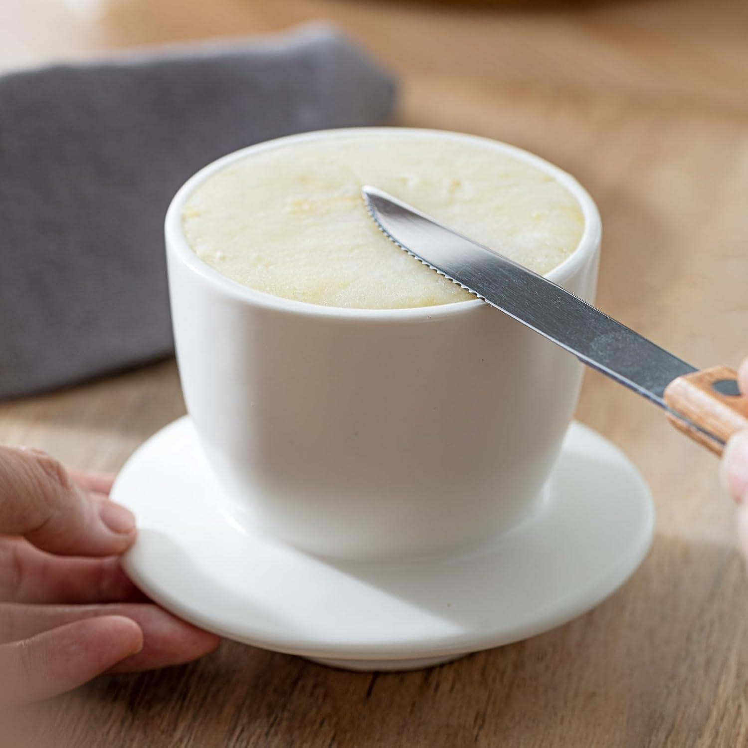 Contenedor de Mantequilla Cerámica Feenmai 350ml con Tapa