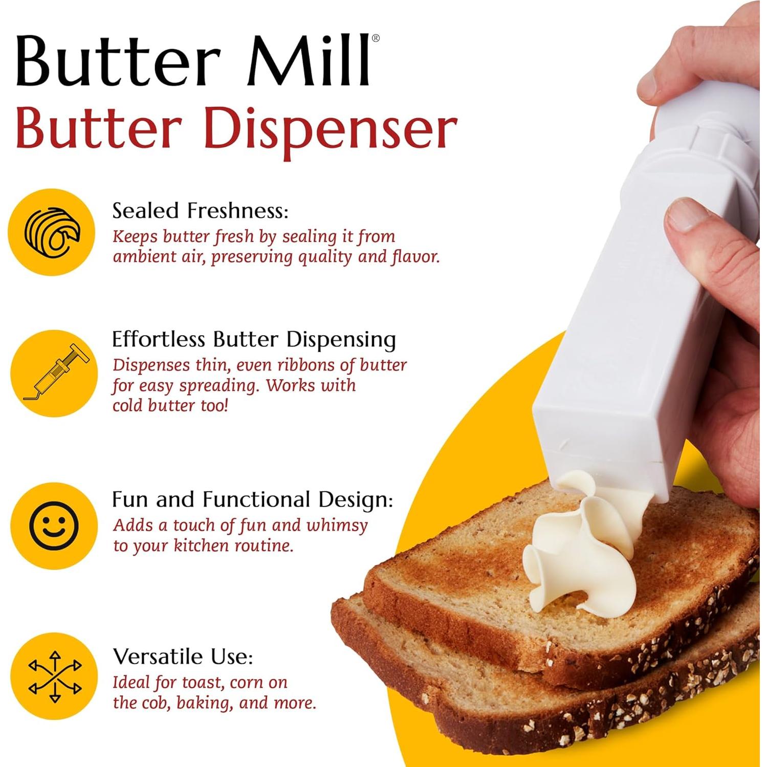 Dispensador de Mantequilla Max Space MS111 - Fácil de Esparcir