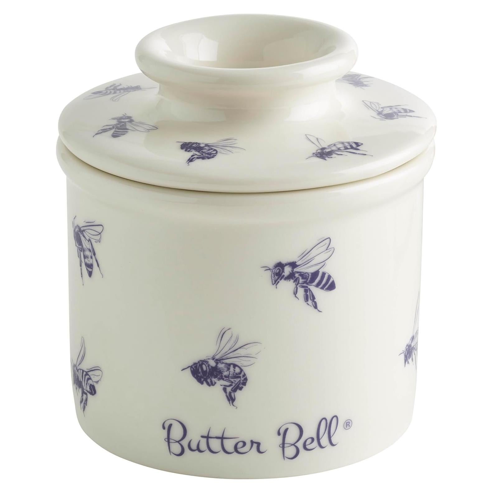 Butter Bell Crock Cerámica L. Tremain 125g Abejas Miel Azul