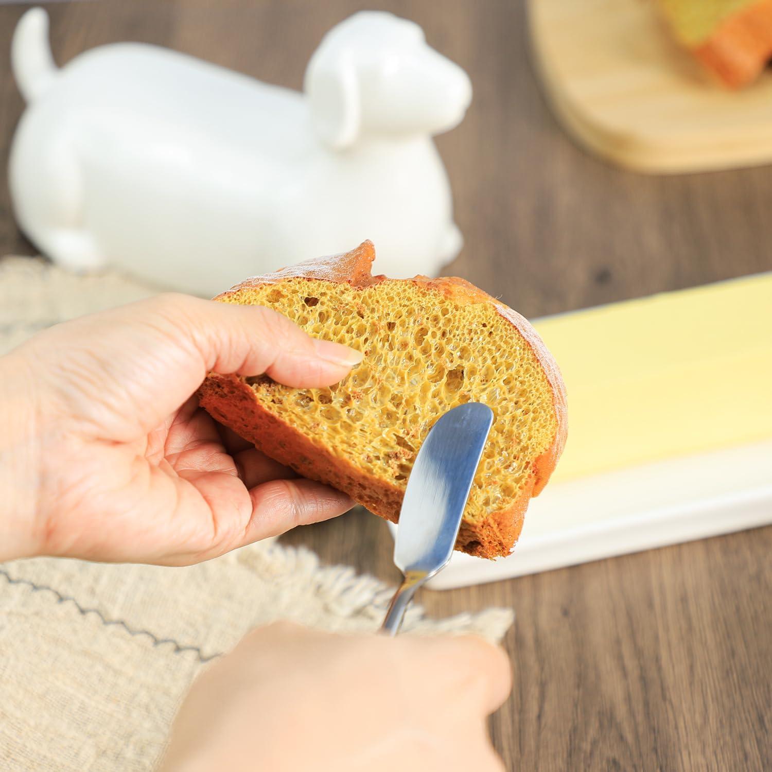 Plato de Mantequilla Cerámica Dachshund con Tapa 0.84kg