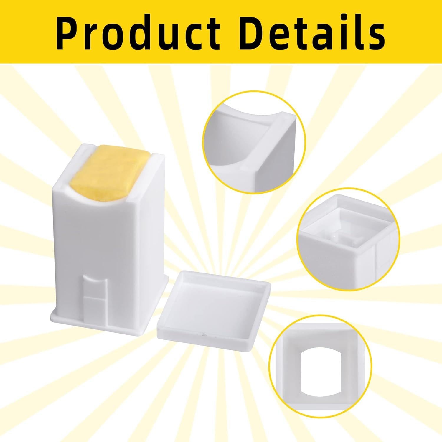 Dispensador de Mantequilla Codree 3 Pcs con Tapa - 7.6x4.3 cm