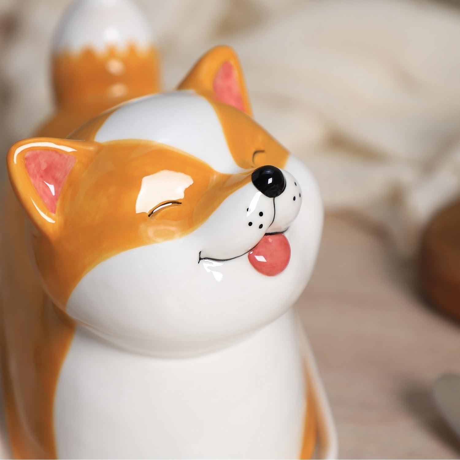 Plato de Mantequilla Cerámica para Perros con Tapa 1.04 kg