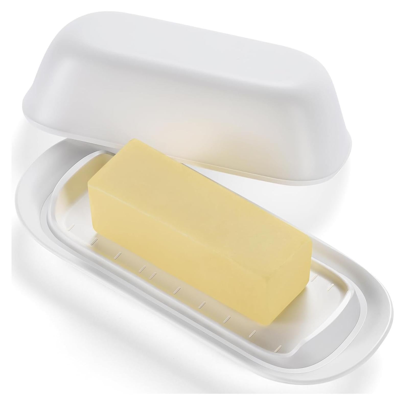 Plato para Mantequilla Hekeieon con Tapa Apto para Lavavajillas