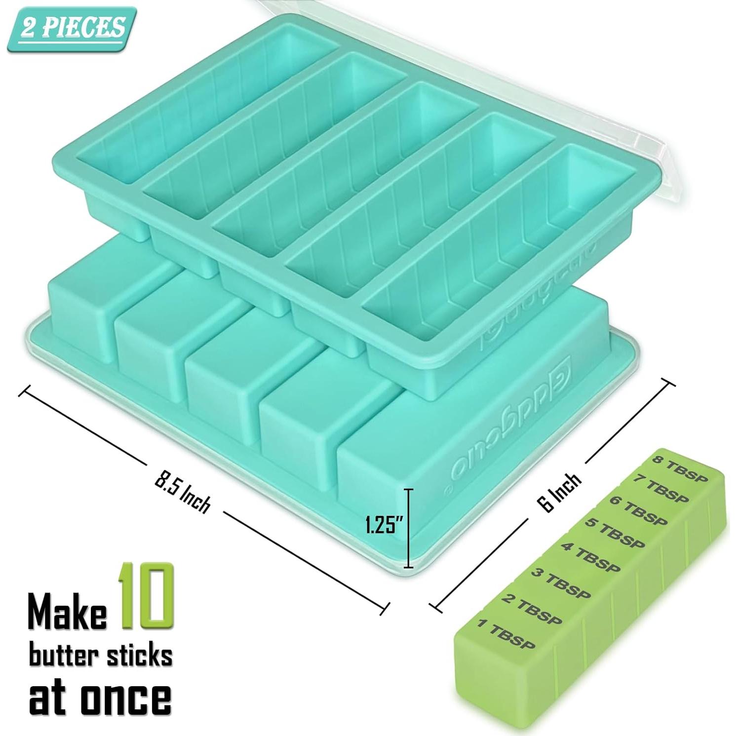 Molde de Mantequilla de Silicona GDDGCUO 2 Pcs Antiadherente