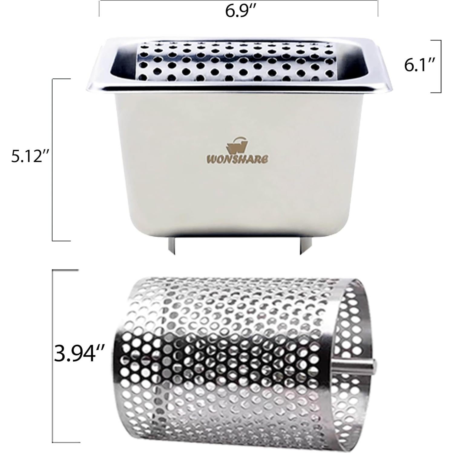 Rodillo de Mantequilla WONSHARE Acero Inoxidable 0.57 kg