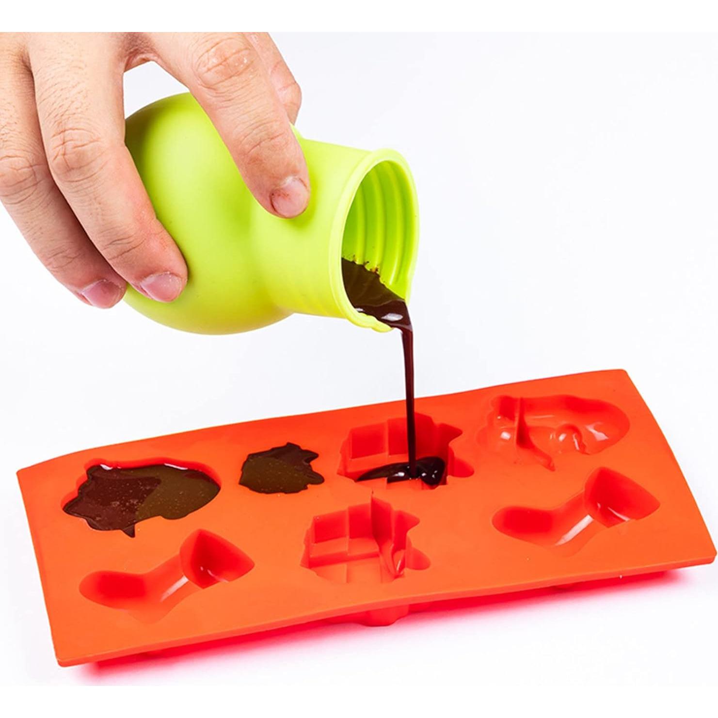 6 Ollas de Silicona DD-life para Derretir Chocolate y Mantequilla