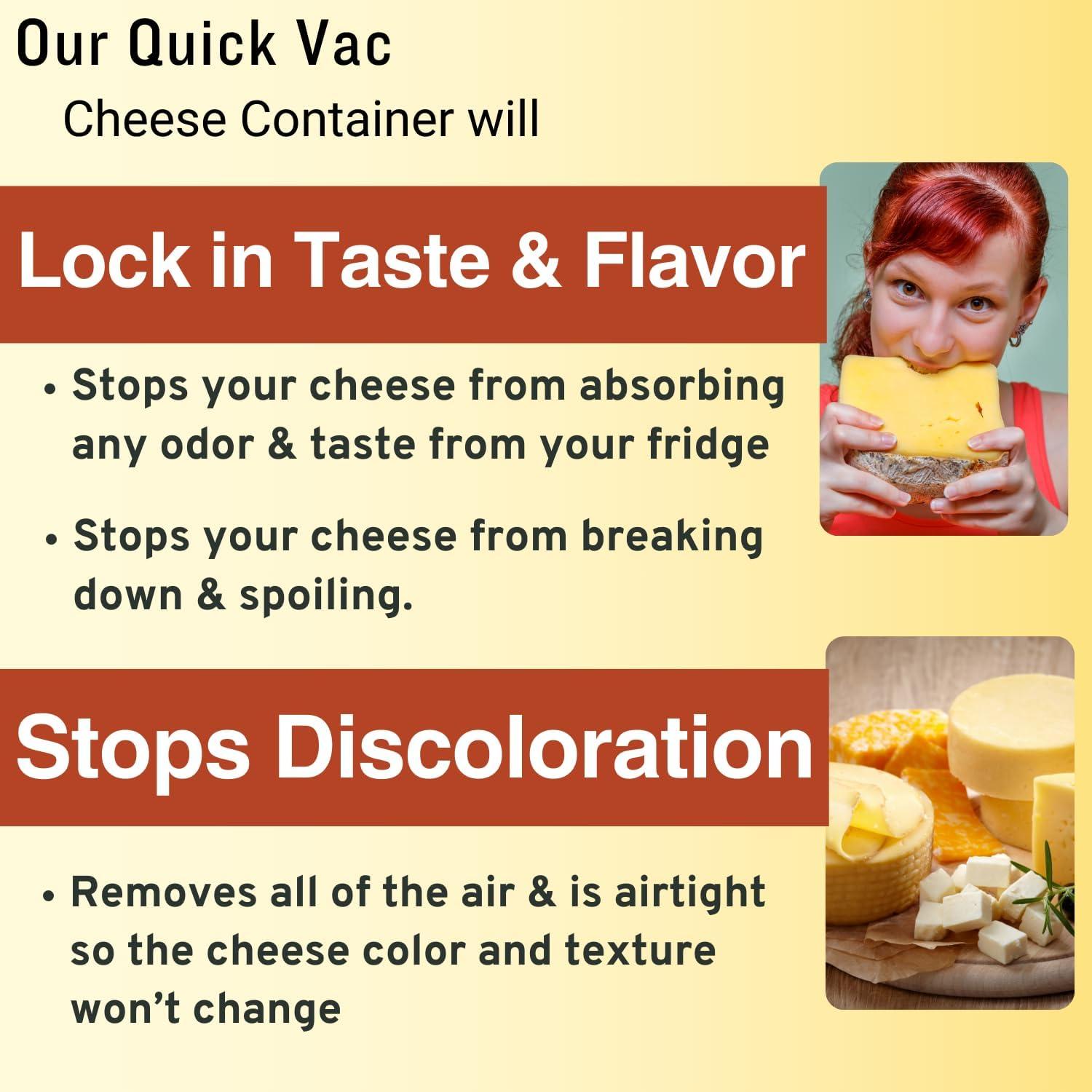 Contenedor Hermético para Queso FoodLite 1.2L - Sellado al Vacío