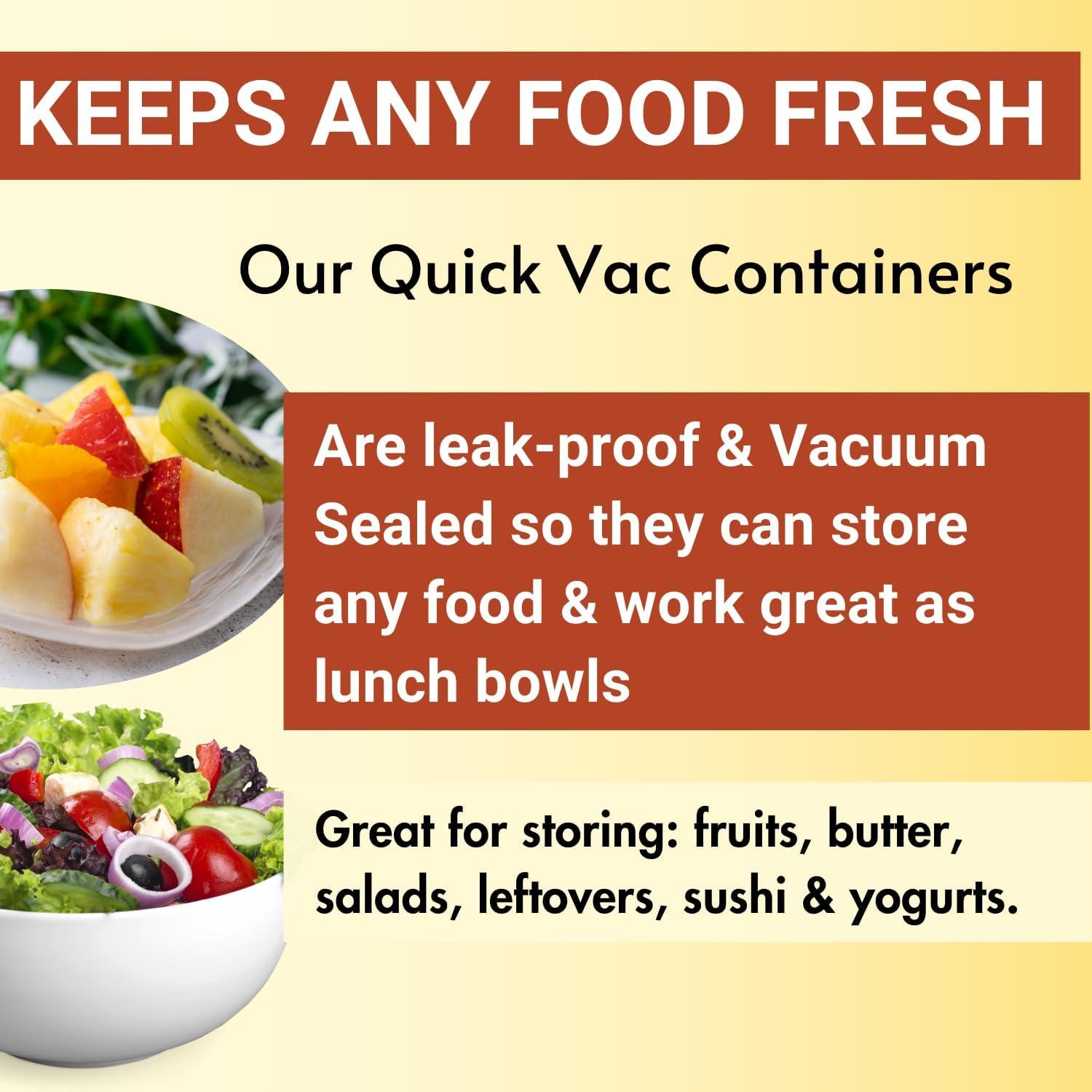 Contenedor Hermético para Queso FoodLite 1.2L - Sellado al Vacío