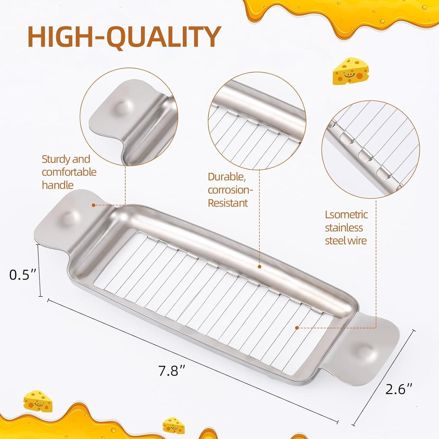 Cortador de Mantequilla y Queso ALIKITCN Acero Inoxidable 18 Cuerdas