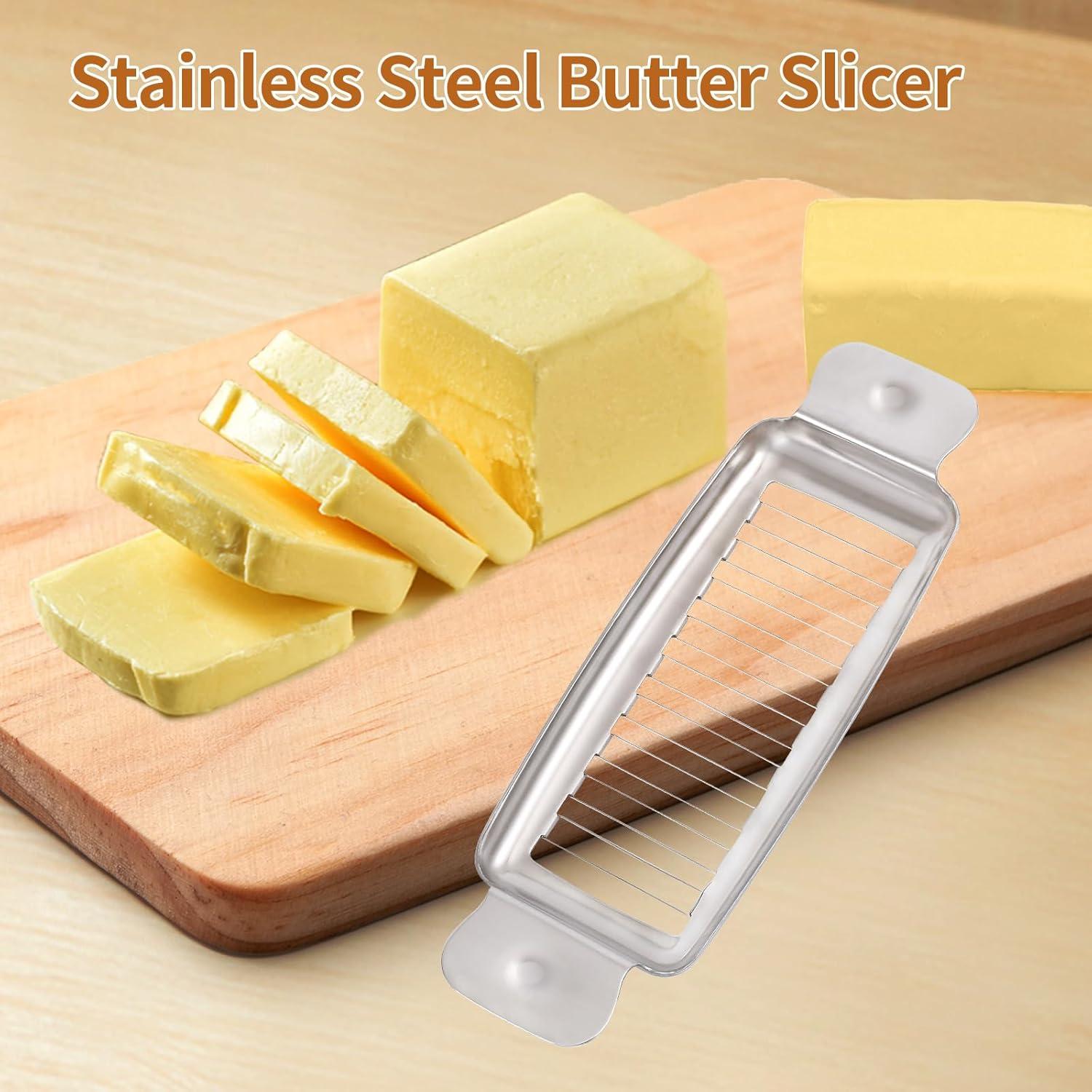Cortador de Mantequilla y Queso ALIKITCN Acero Inoxidable 18 Cuerdas