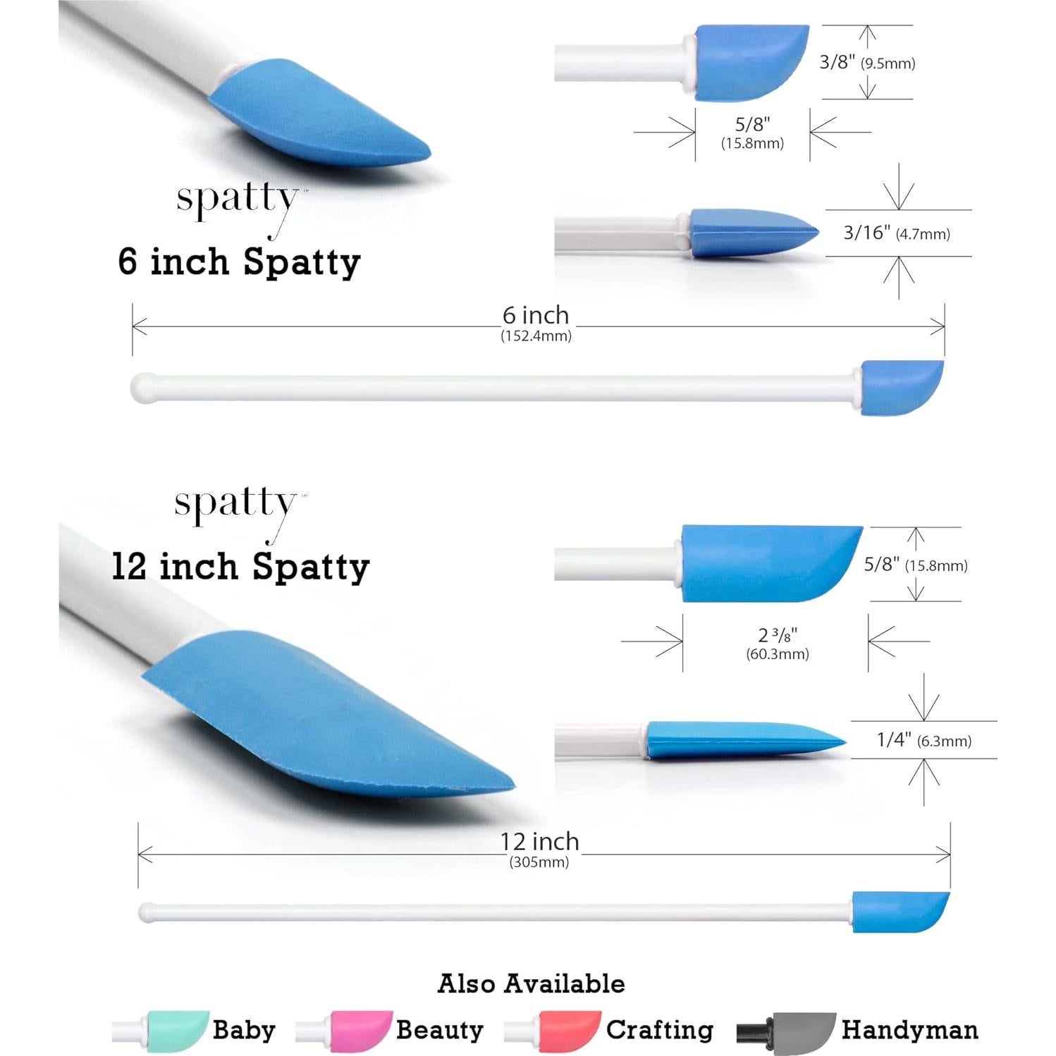 Juego de Espátulas de Cocina Spatty 15 y 30 cm Azul