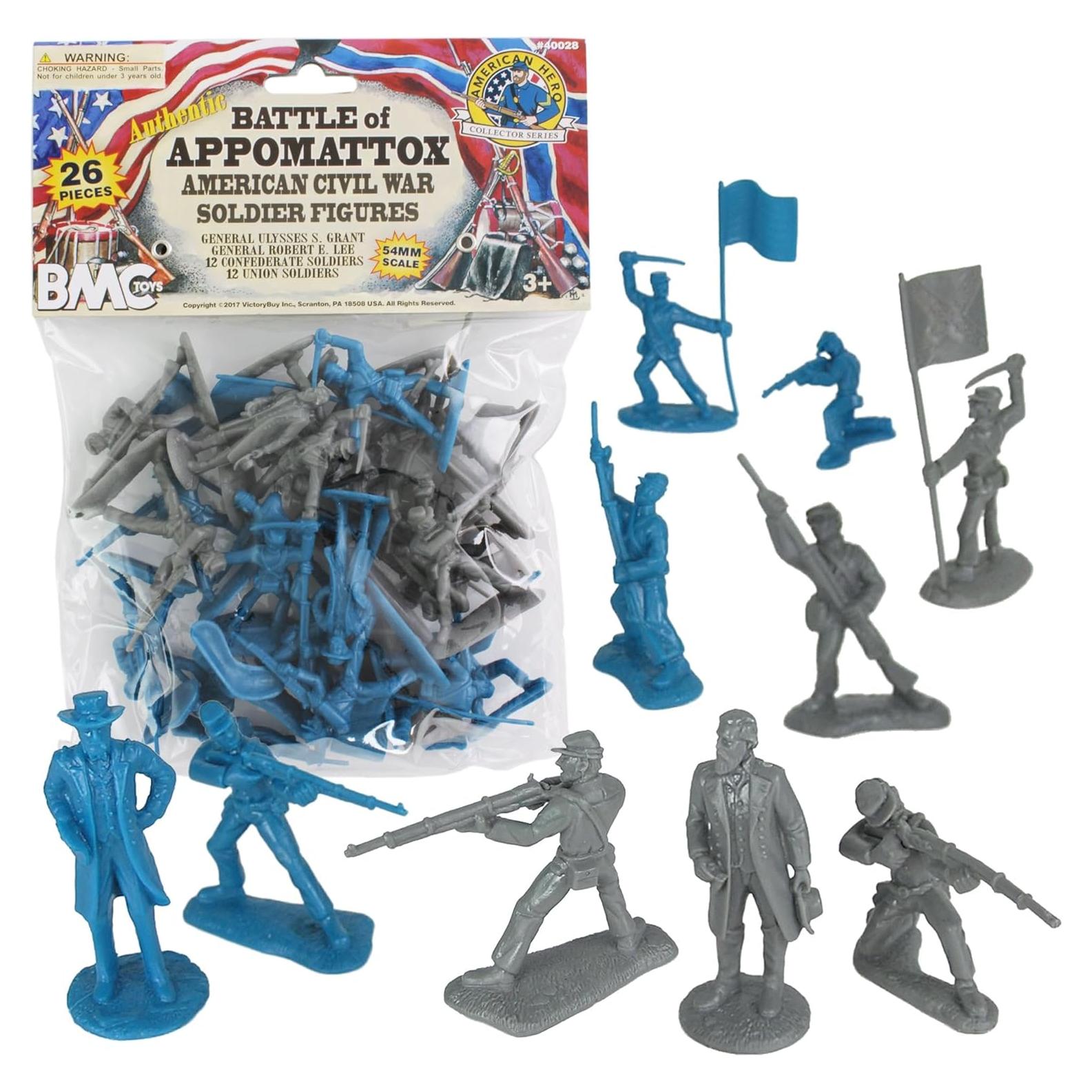 Set de Figuras de Guerra Civil Americana BMC - 26 Piezas