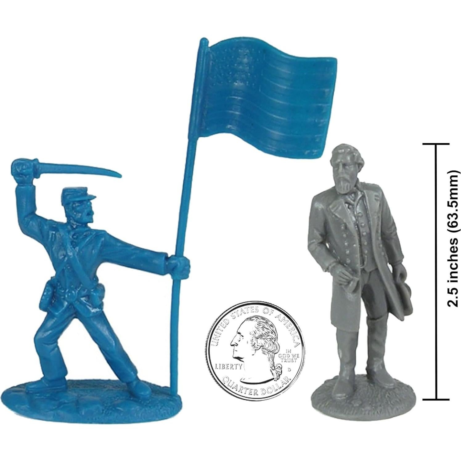 Set de Figuras de Guerra Civil Americana BMC - 26 Piezas