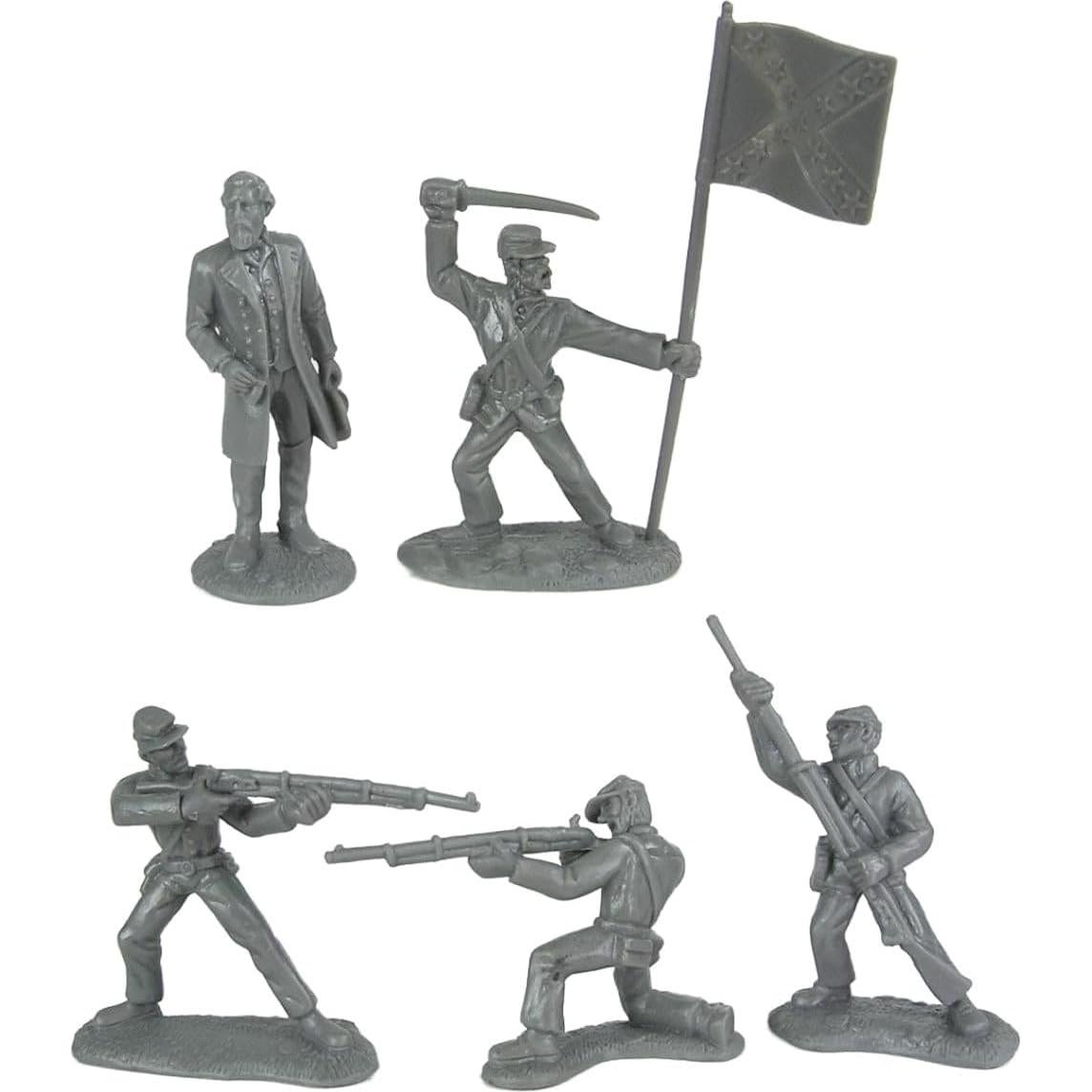 Set de Figuras de Guerra Civil Americana BMC - 26 Piezas