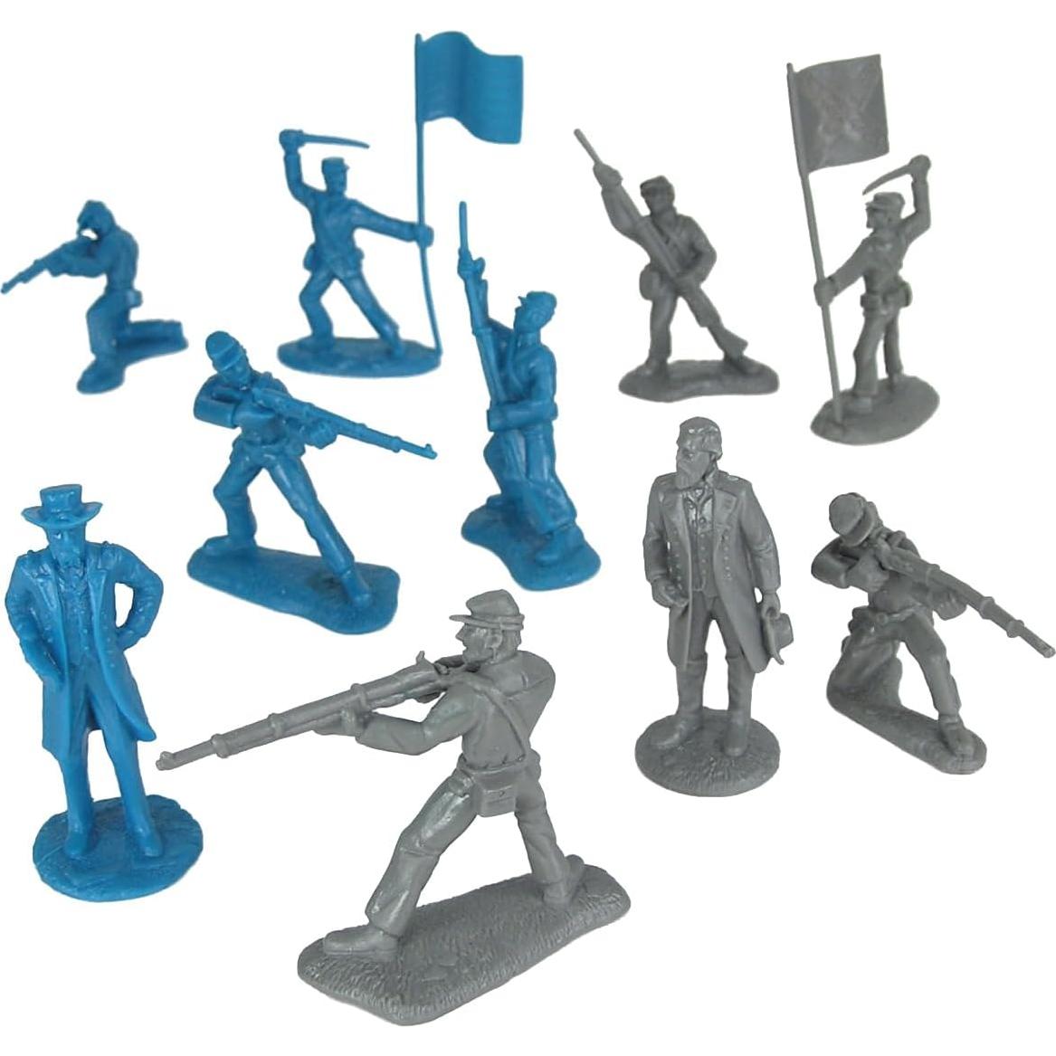 Set de Figuras de Guerra Civil Americana BMC - 26 Piezas