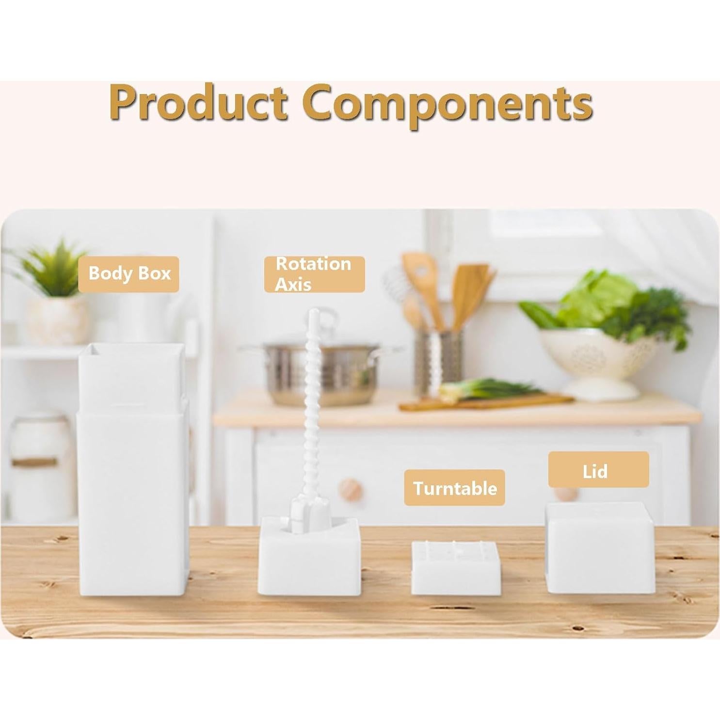 Esparcidor de Mantequilla ESUOHYM Blanco, Dispensador Práctico