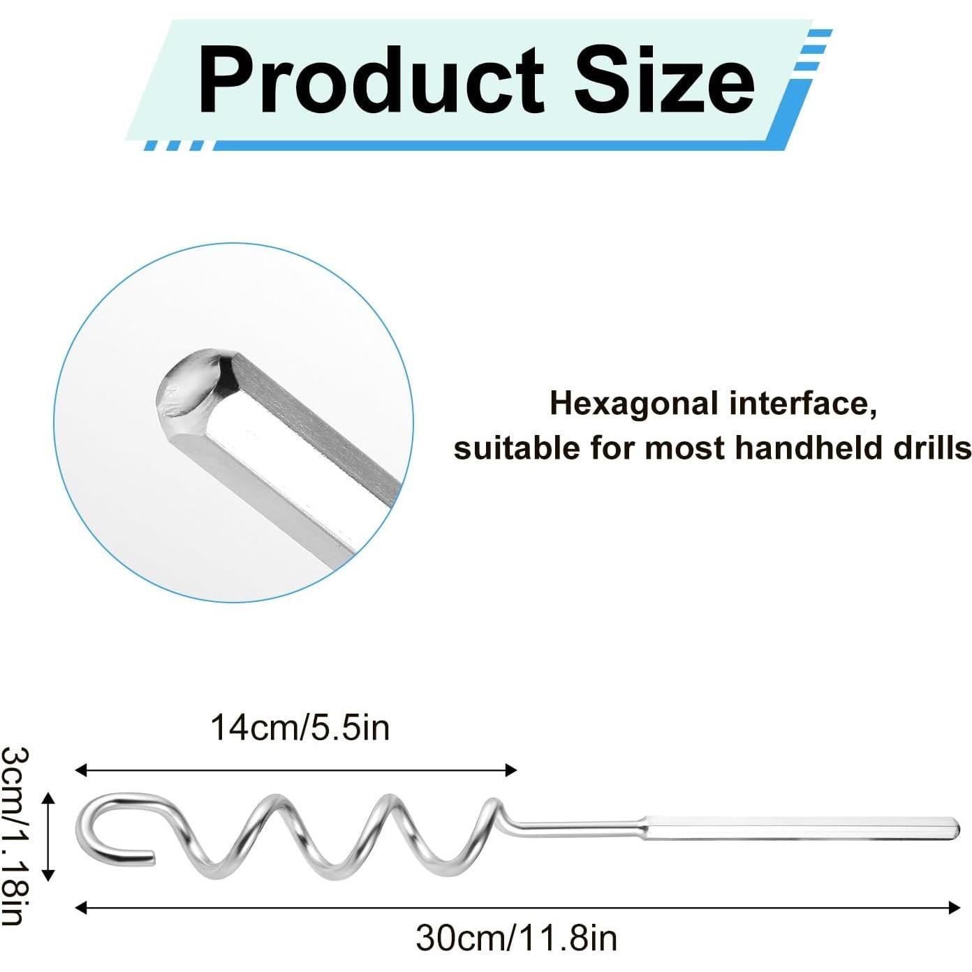 Mezclador de Mantequilla de Maní Acero Inoxidable 30 cm