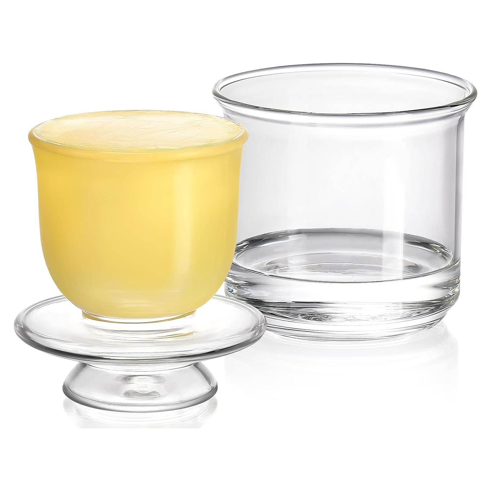 Crock de Mantequilla Hekeieon de Cristal 125g con Tapa