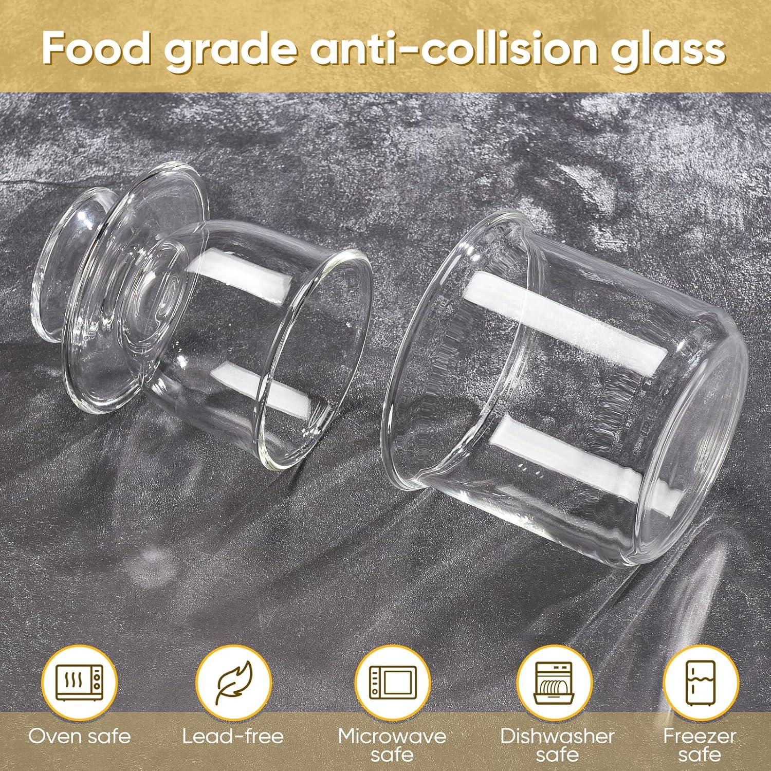 Crock de Mantequilla Hekeieon de Cristal 125g con Tapa