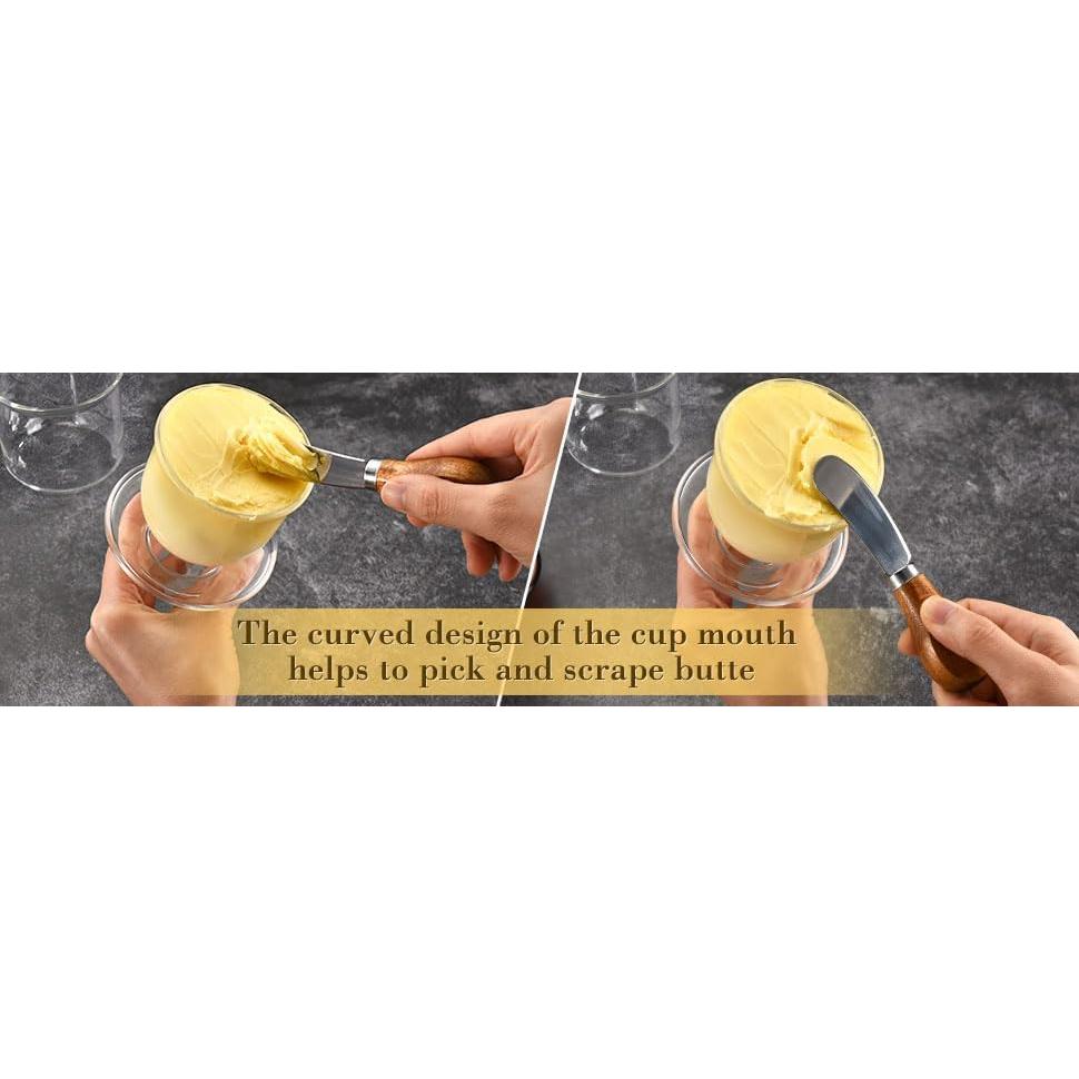 Crock de Mantequilla Hekeieon de Cristal 125g con Tapa