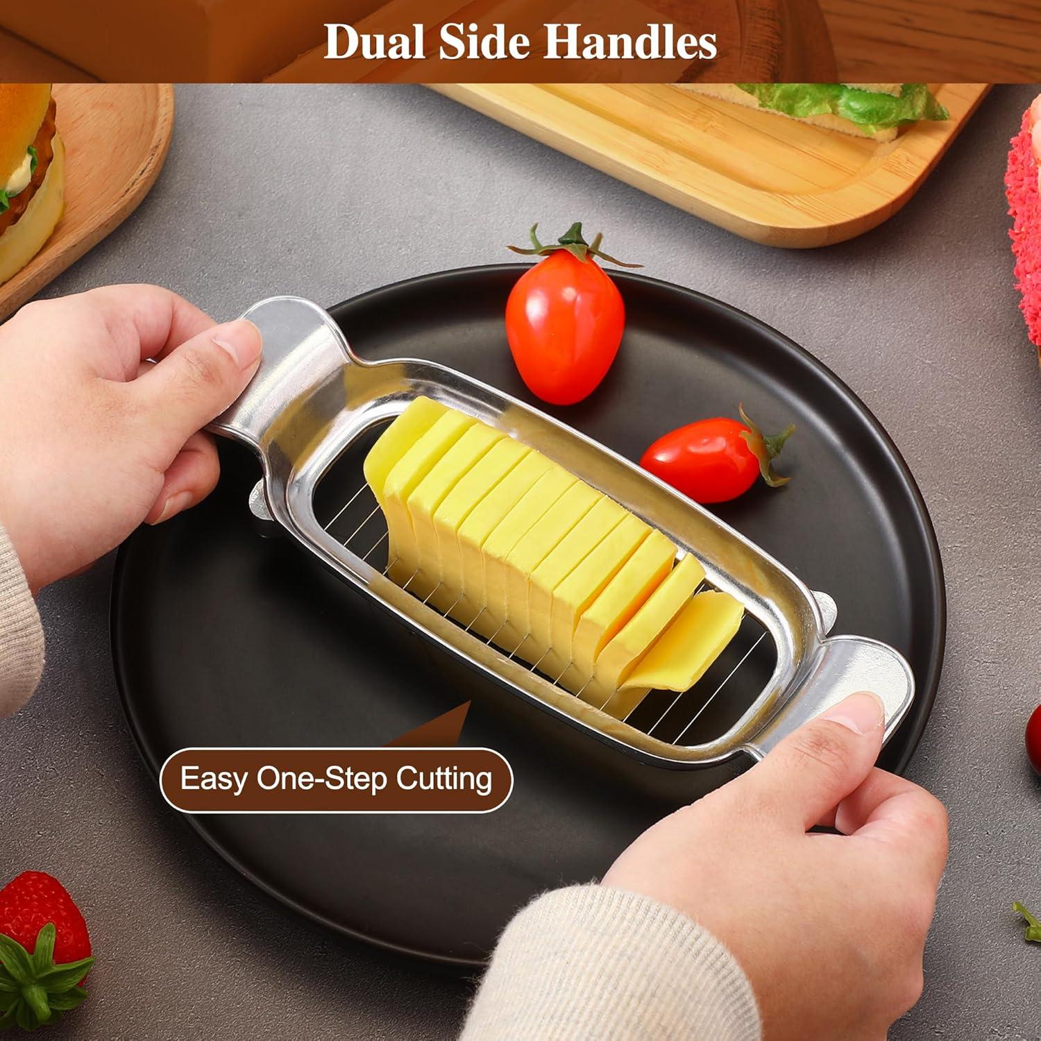 Cortador de Mantequilla Dreyoo de Acero Inoxidable 16 Cuerdas