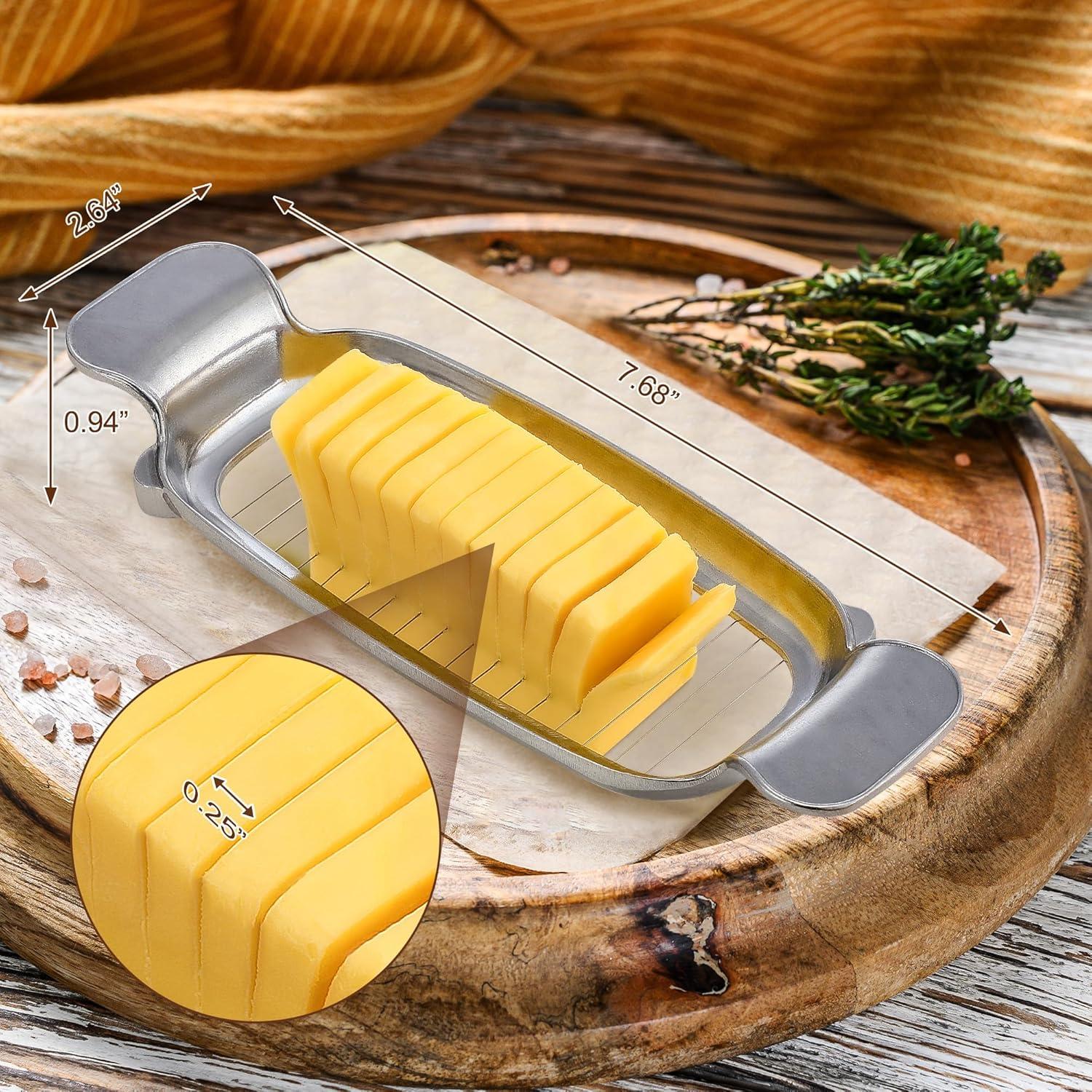 Cortador de Mantequilla Dreyoo de Acero Inoxidable 16 Cuerdas