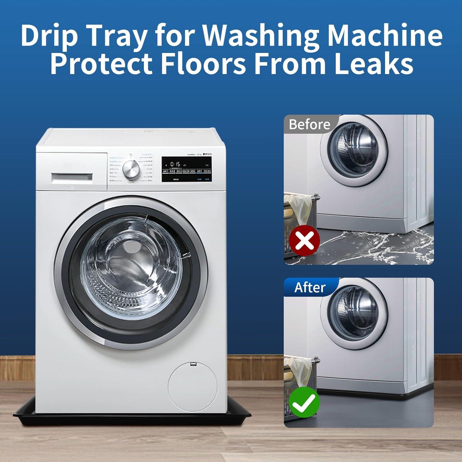 Bandeja de Drenaje de Aceite Teodute 57.9 x 54.9 cm Negra (2 Pcs)