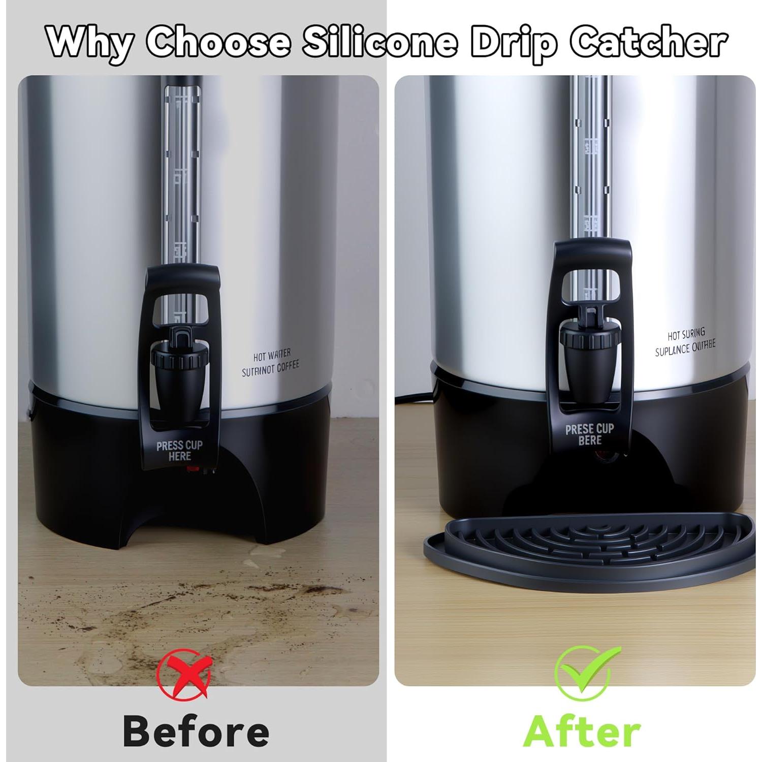 Bandeja de Goteo de Silicona Brikinte para Cafetera 45 Tazas