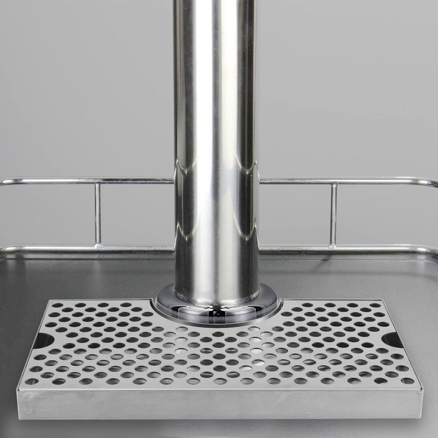 Bandeja de Goteo de Acero Inoxidable para Kegerator 34x25cm