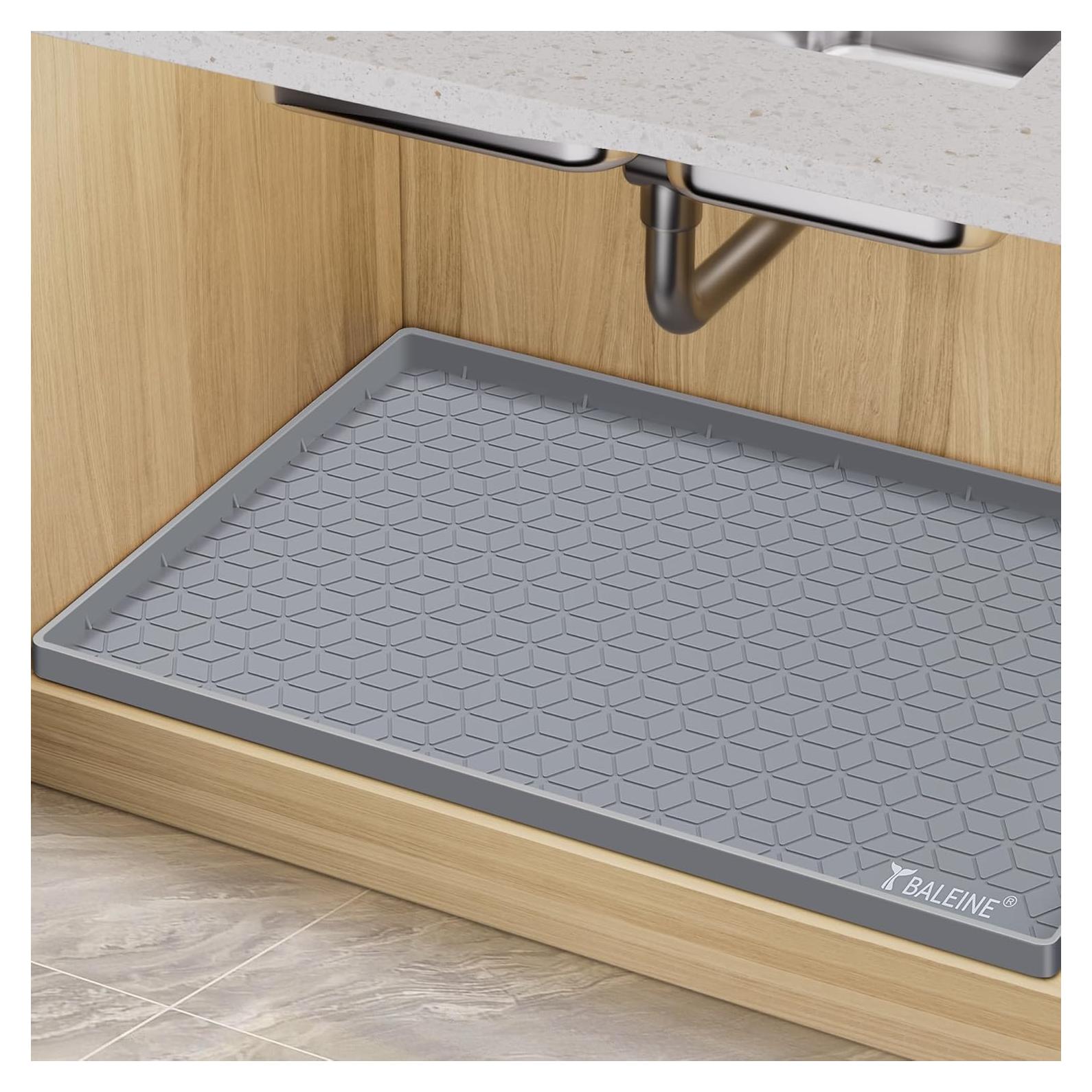 Alfombrilla Bajo Fregadero BALEINE 86.36x55.88cm Silicona Gris