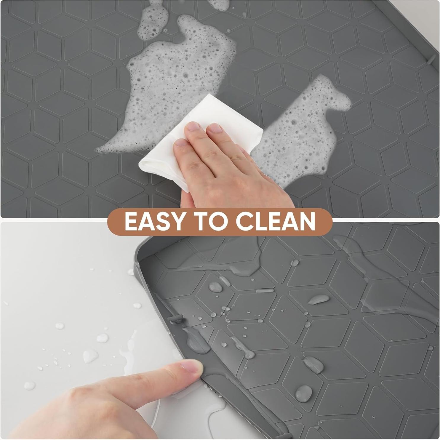 Alfombrilla Bajo Fregadero BALEINE 86.36x55.88cm Silicona Gris