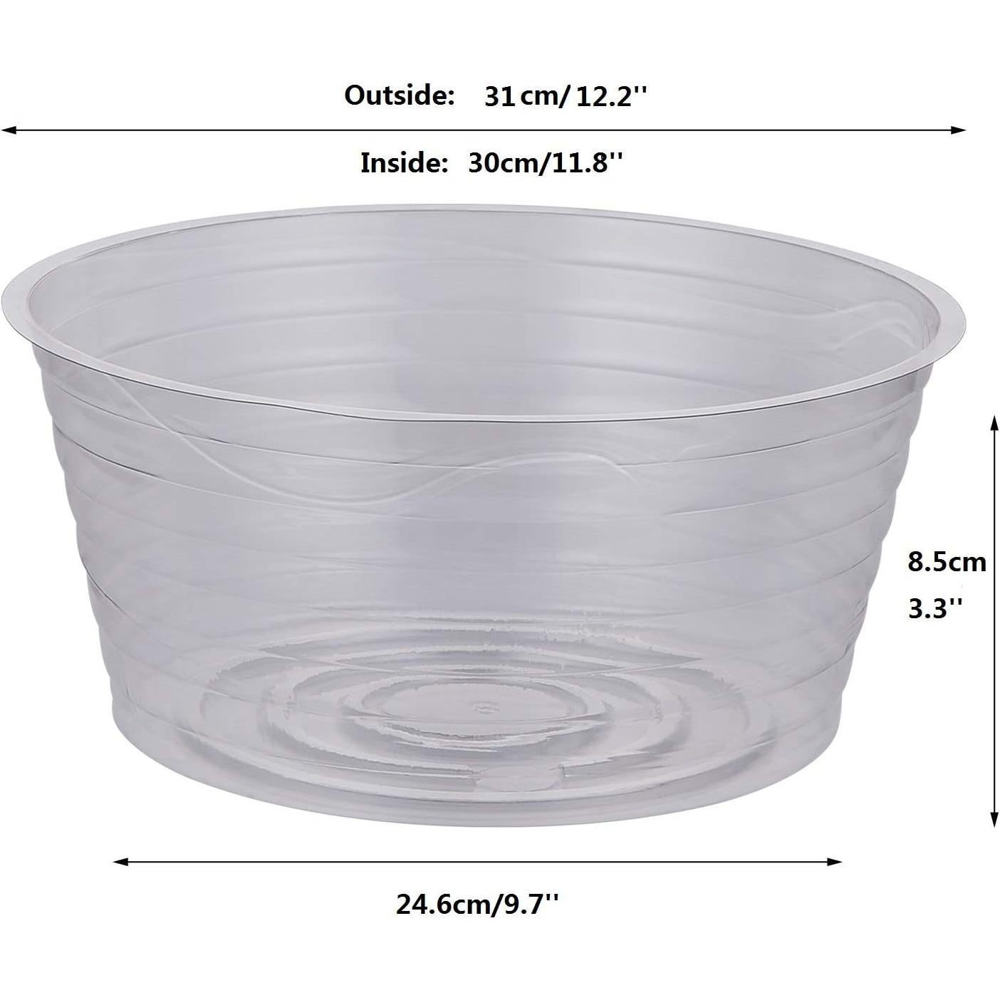 Plato de Plástico Idyllize 30.48 cm para Macetas - 10 Piezas