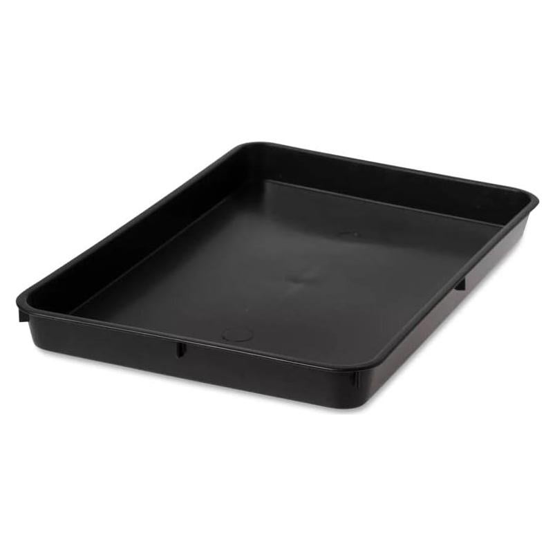 Bandeja de Plástico Pequeña para Jardín - 57.5x39.4cm Negra