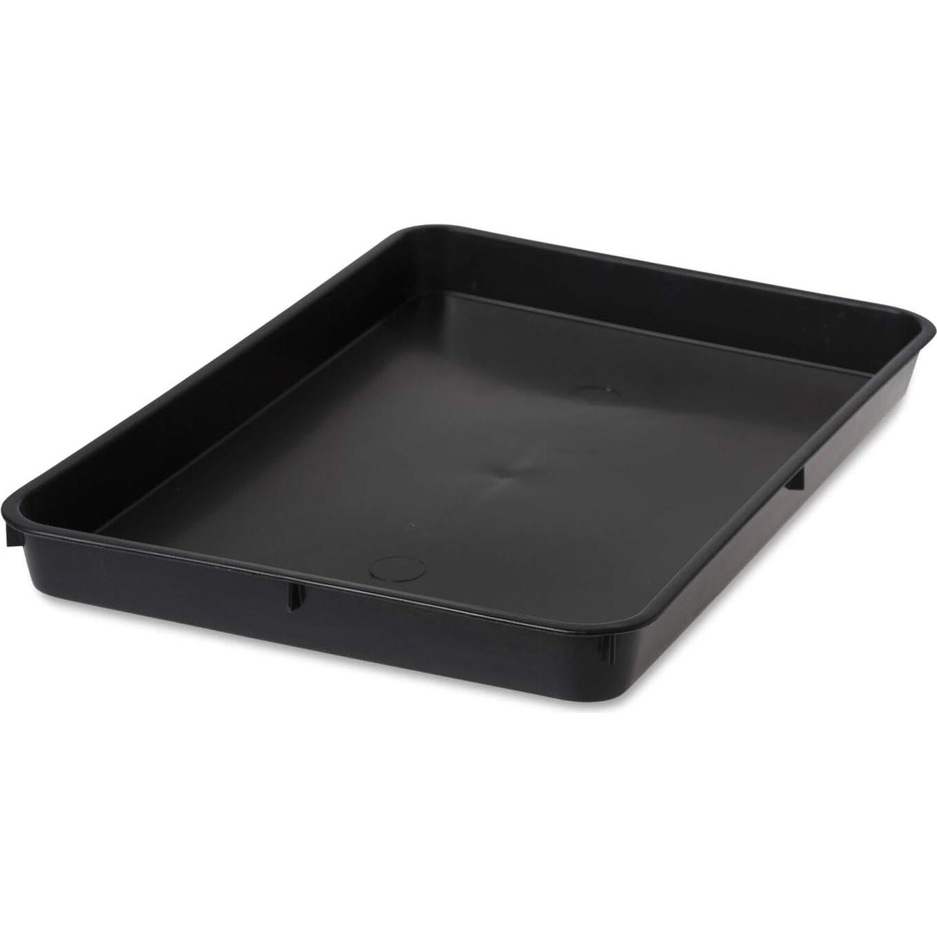 Bandeja de Plástico Pequeña para Jardín - 57.5x39.4cm Negra